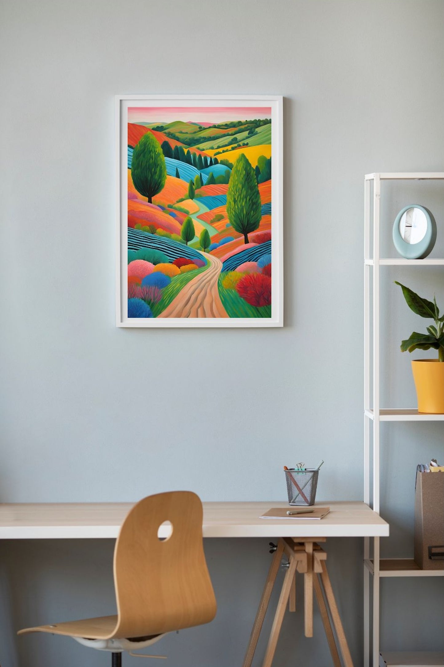 Colourful Landscape Original Giclée Art print.