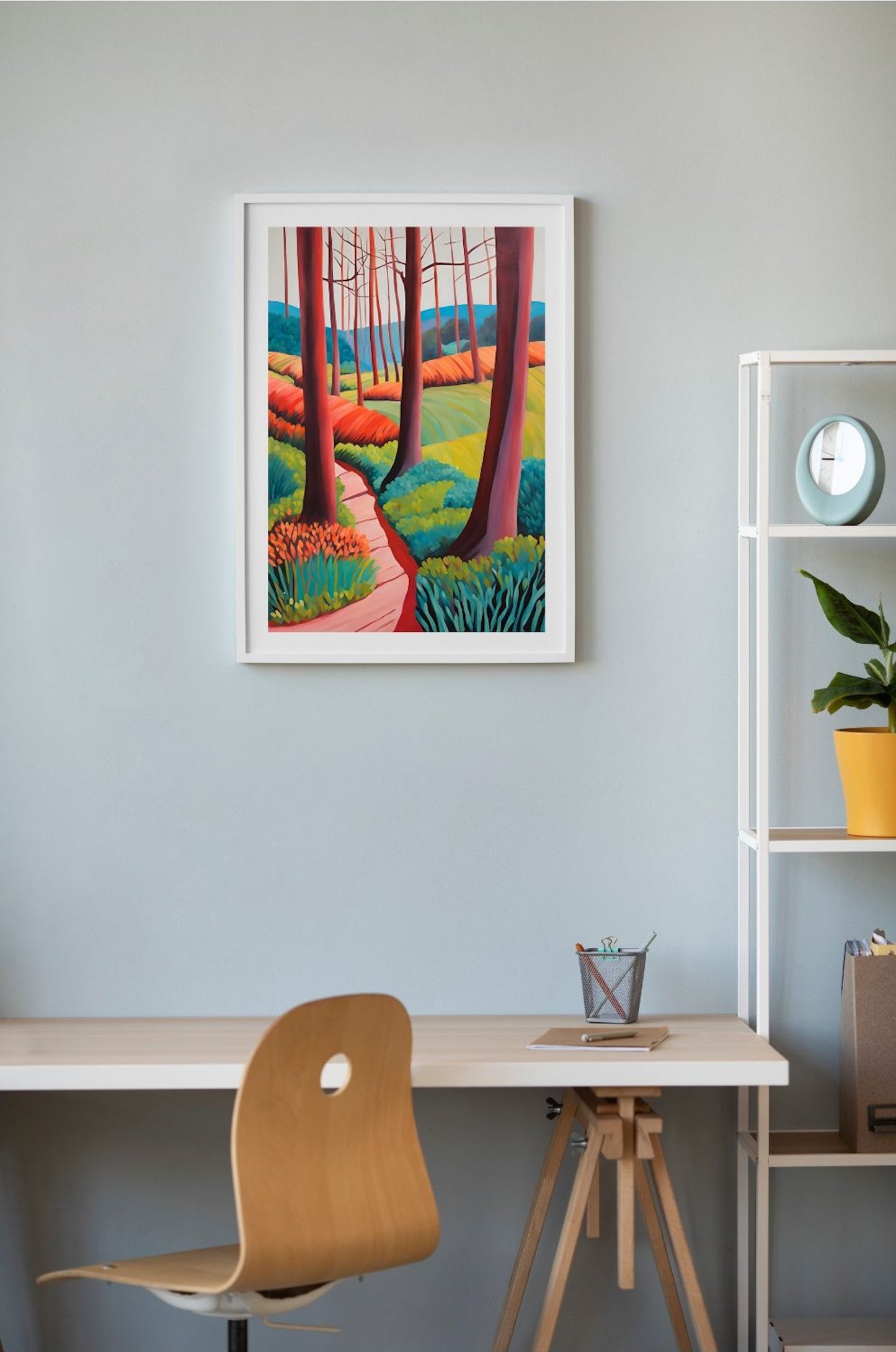 Colourful Abstract Landscape- Original Giclée Art Print.