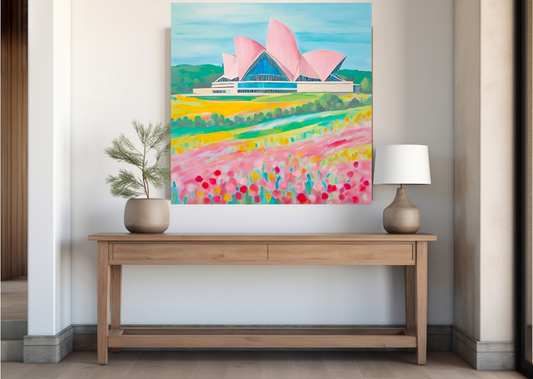 Sydney opera house colorful art print