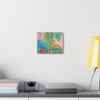 Print On Demand Stretched Canvas Colourful birds And Plants Art