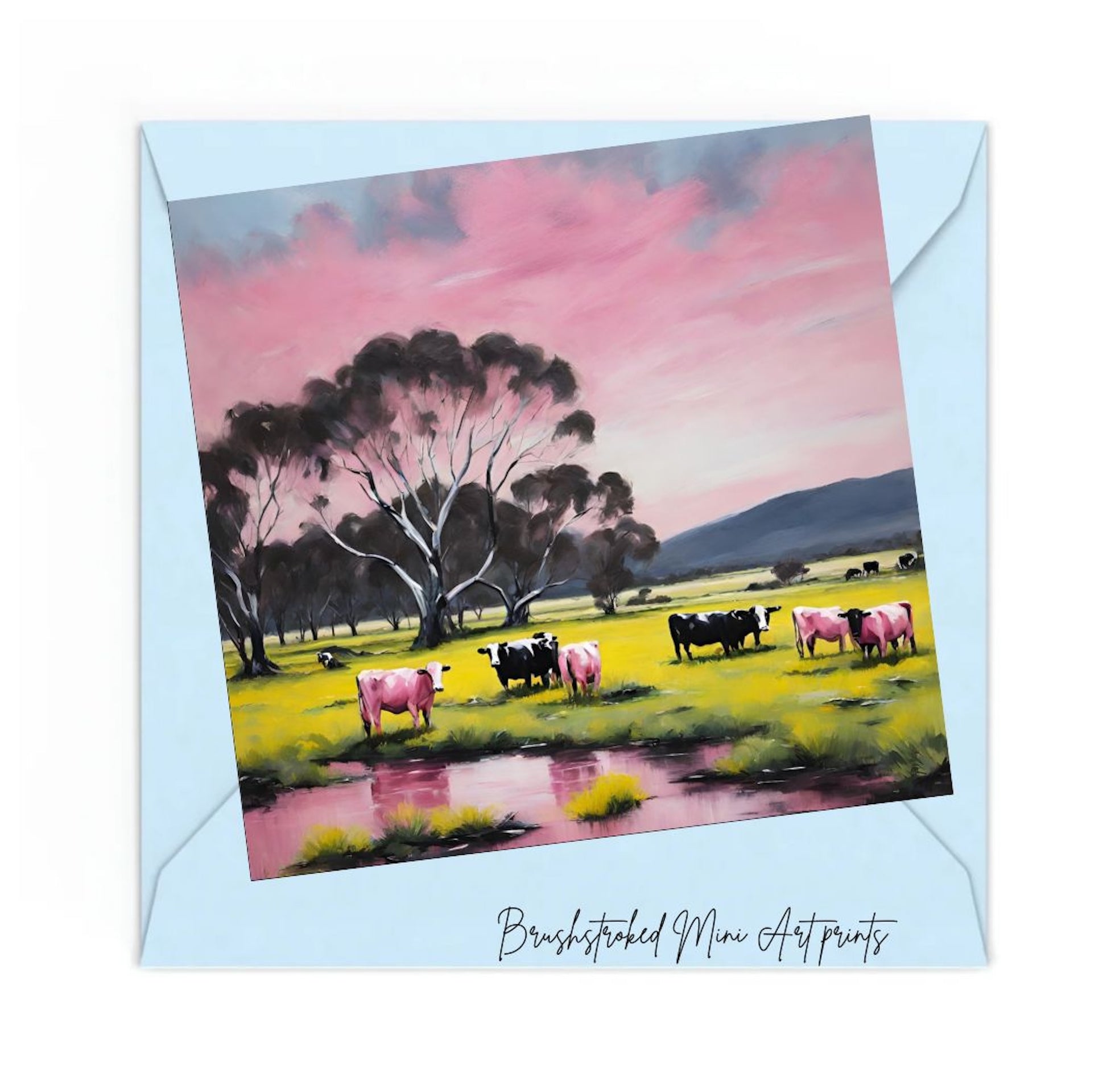 Australian landscape grampian mountains victoria mini art print
