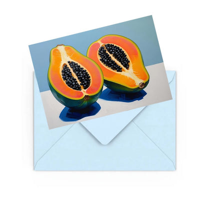 Giclee Wall Art Print Of A Cut Papaya Fruit in album
