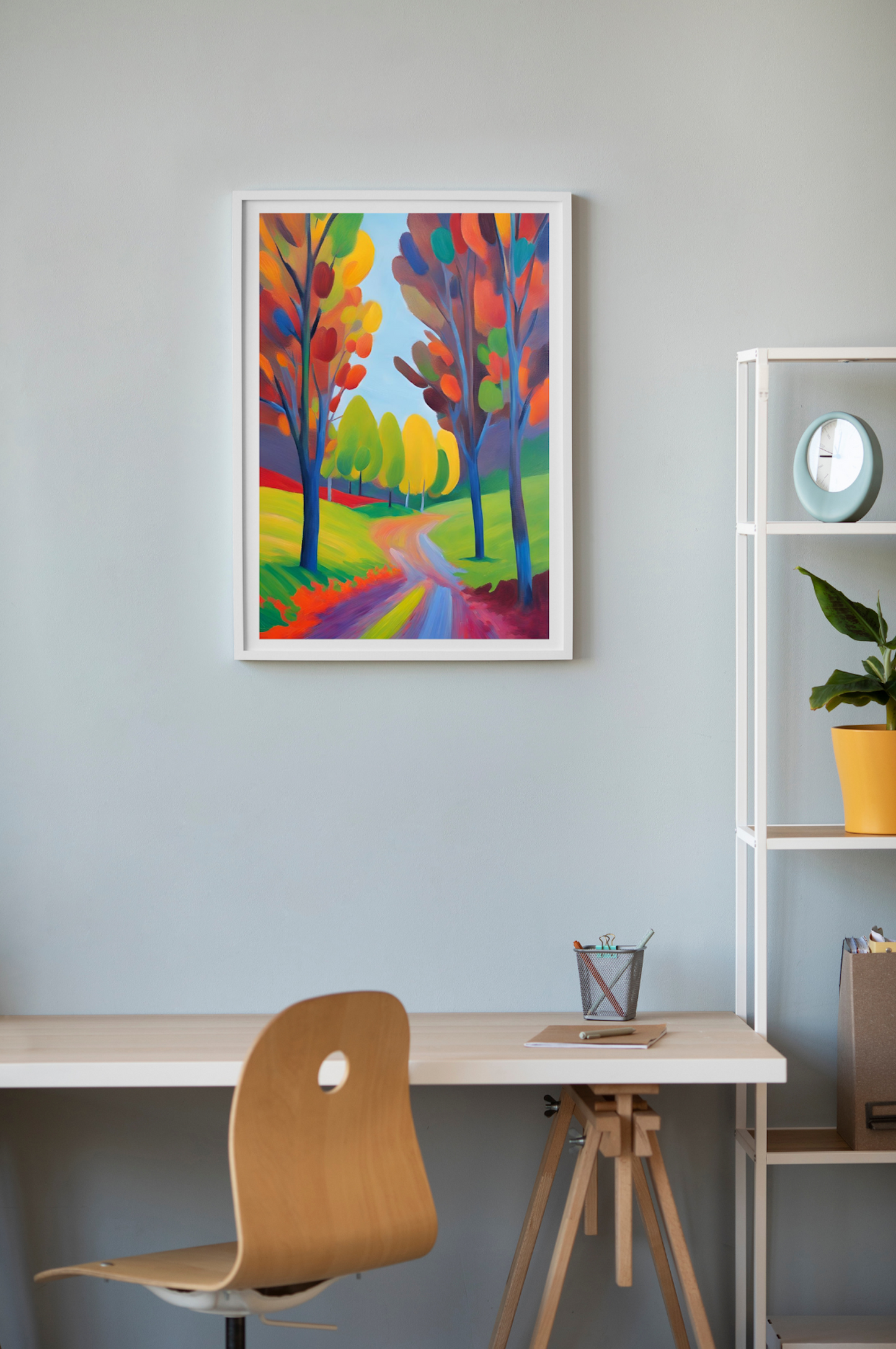 Colourful Abstract Landscape- Original Giclée Art Print.