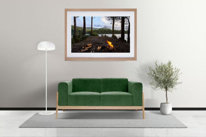 Landscape With A Lake Giclée Wall Art Print framed