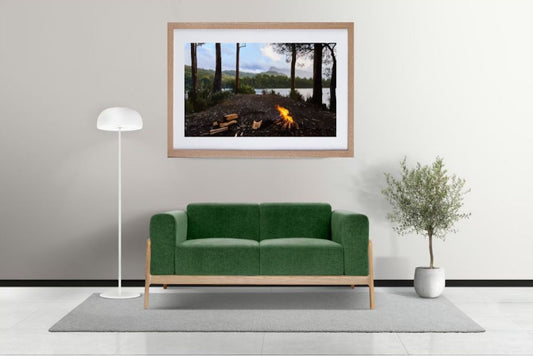 Landscape With A Lake Giclée Wall Art Print framed